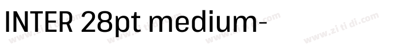 INTER 28pt medium字体转换